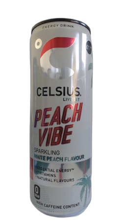 Celsius Peach Vibe White Peach PMP £1.79