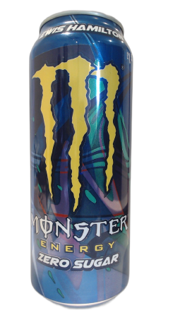 Monster Zero Sugar Lewis Hamilton PMP £1.55 (Black Ring Pull)